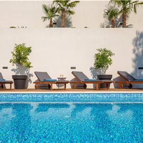 Luxury Beachfront Villa with Heated Infinity Pool near Trogir, Sleeps 8